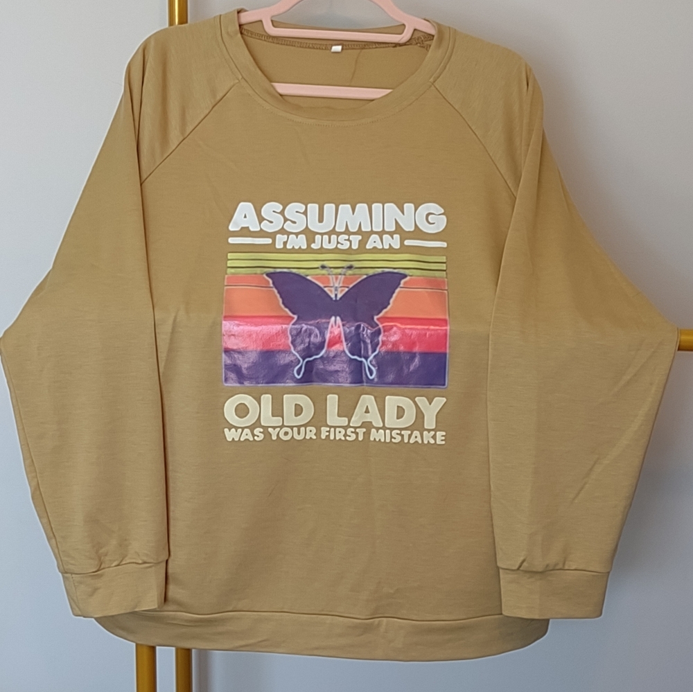 Graphic T-Shirt with a little attitude NWOT Size 2x Long Sleeve